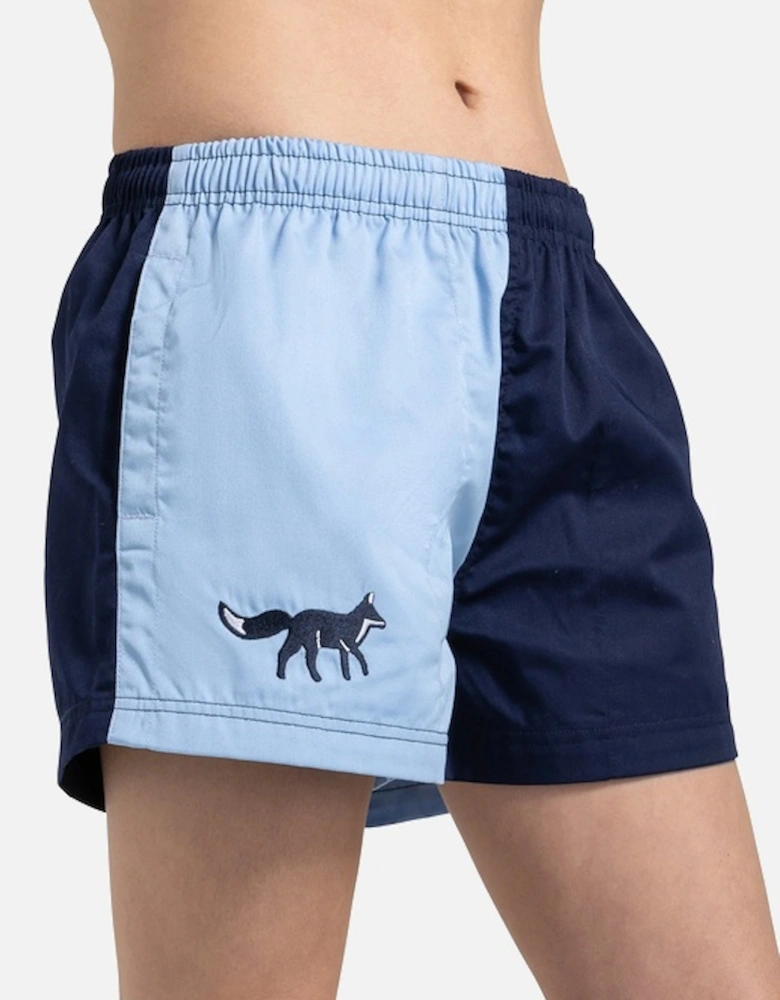 Unisex Harlequin Shorts Blue