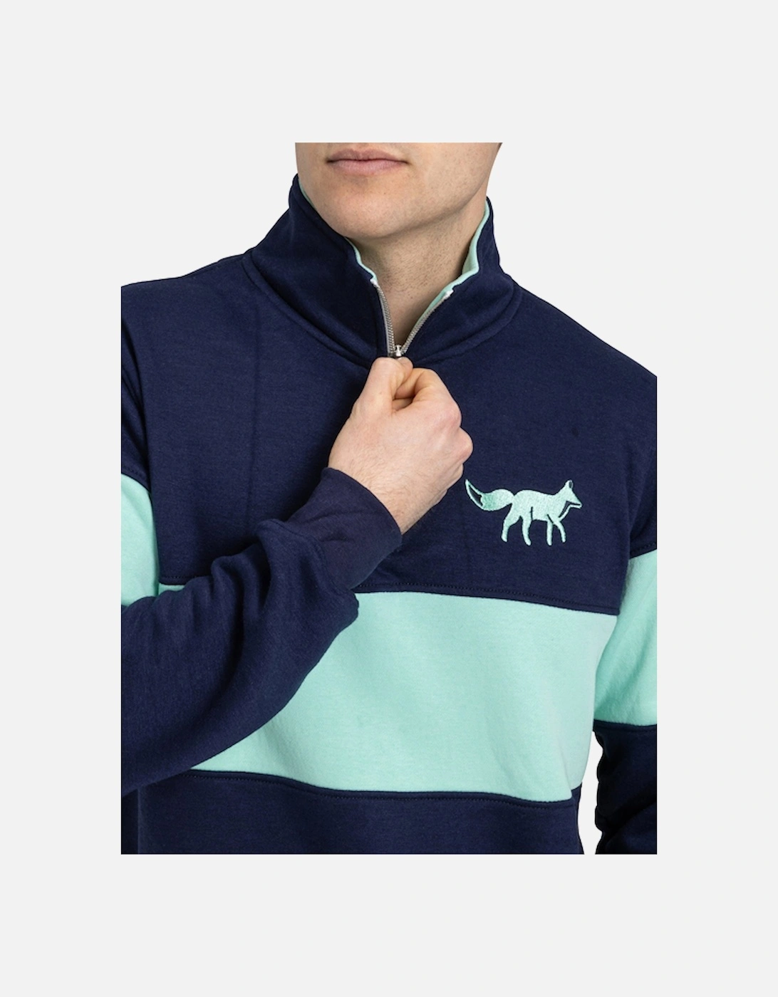 Burford Quarter Zip Navy/Mint