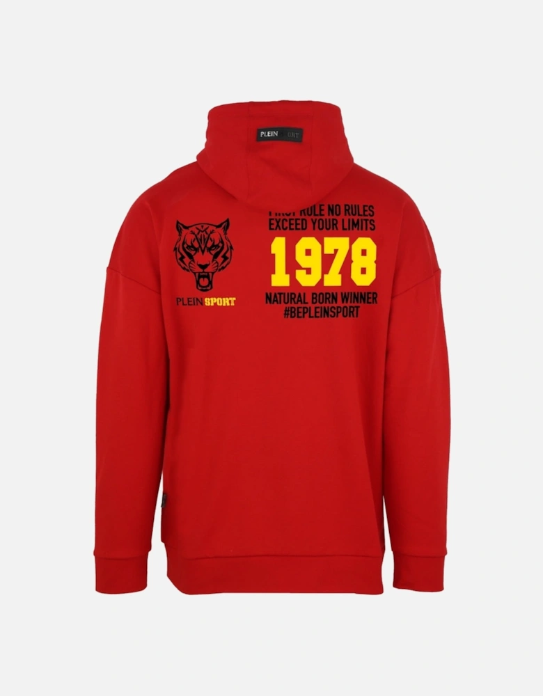 Plein Sport Natural Born Winner Red Hoodie