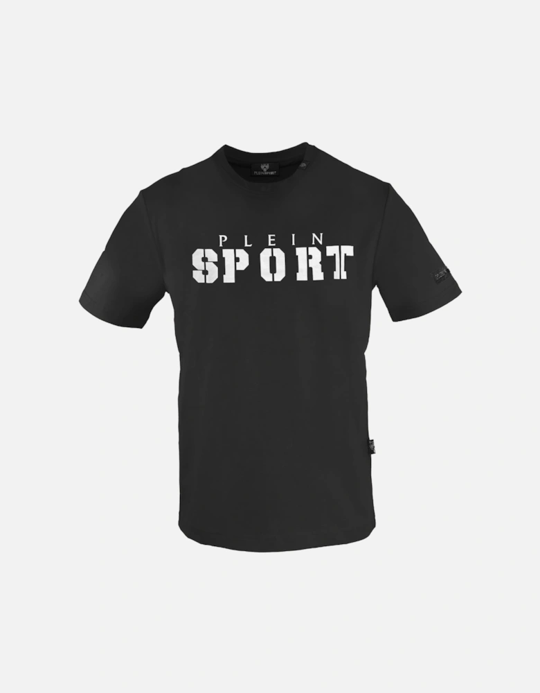 Plein Sport Bold Sport Logo Black T Shirt