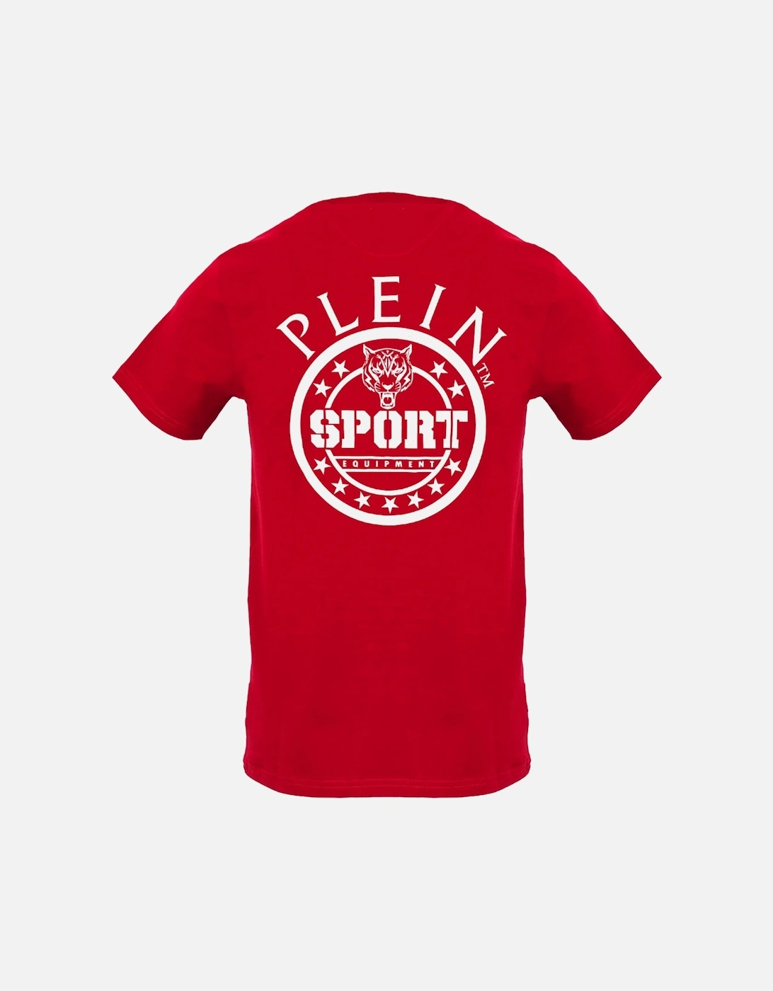 Plein Sport Circle Logo On Back Red T Shirt