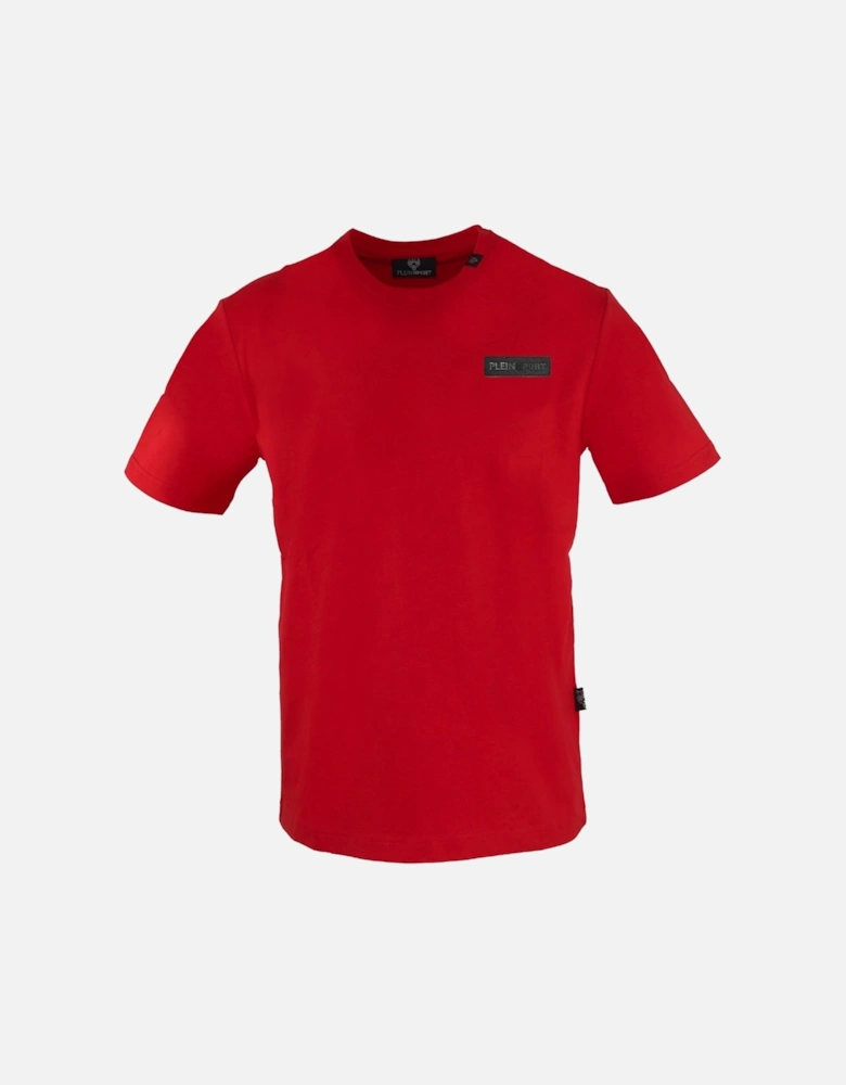 Plein Sport Circle Logo On Back Red T Shirt