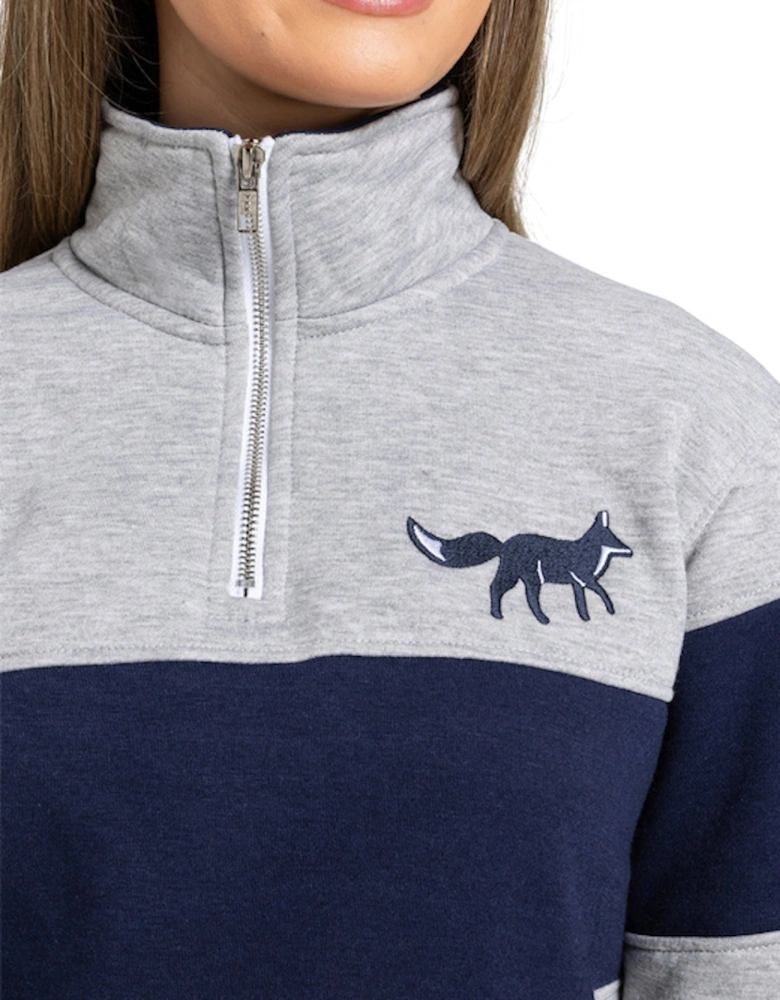 Burford Quarter Zip Grey/Navy