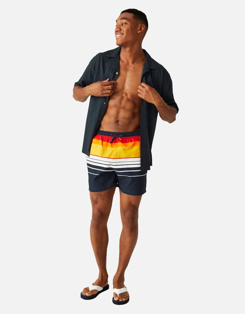 Mens Loras Striped Swim Shorts