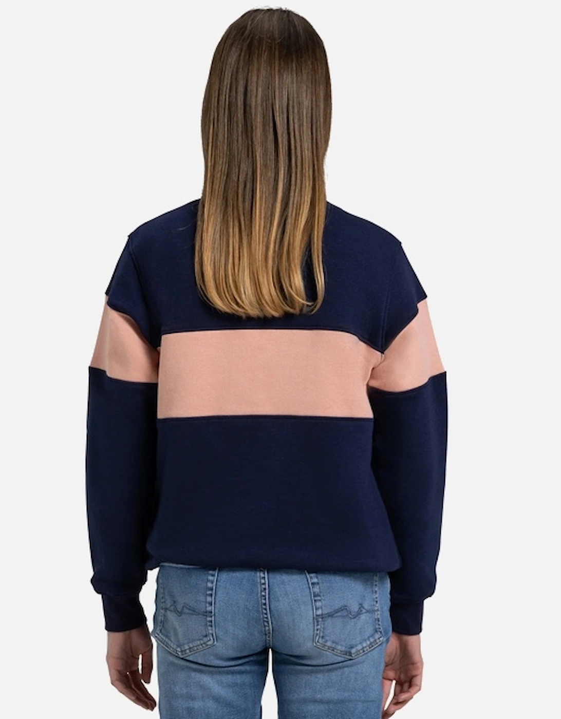 Burford Quarter Zip Navy/Pink