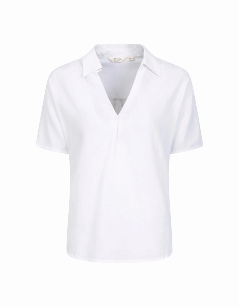 Womens/Ladies Breeze II Linen Short-Sleeved Shirt