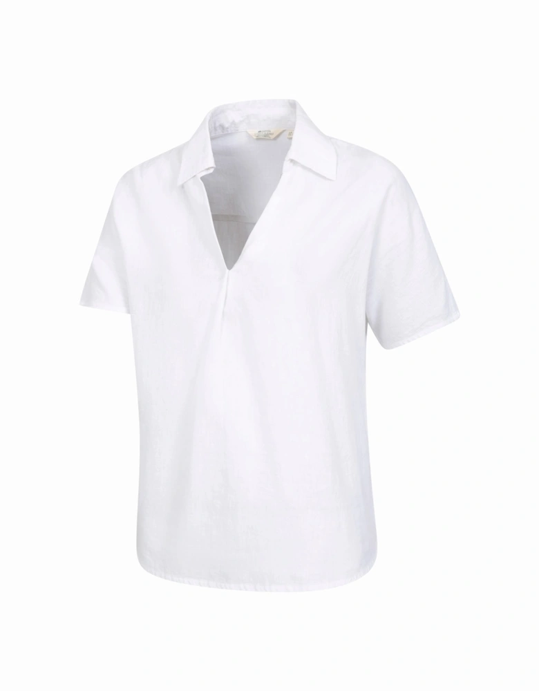 Womens/Ladies Breeze II Linen Short-Sleeved Shirt