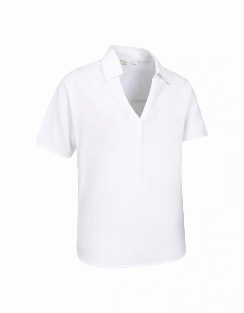 Womens/Ladies Breeze II Linen Short-Sleeved Shirt