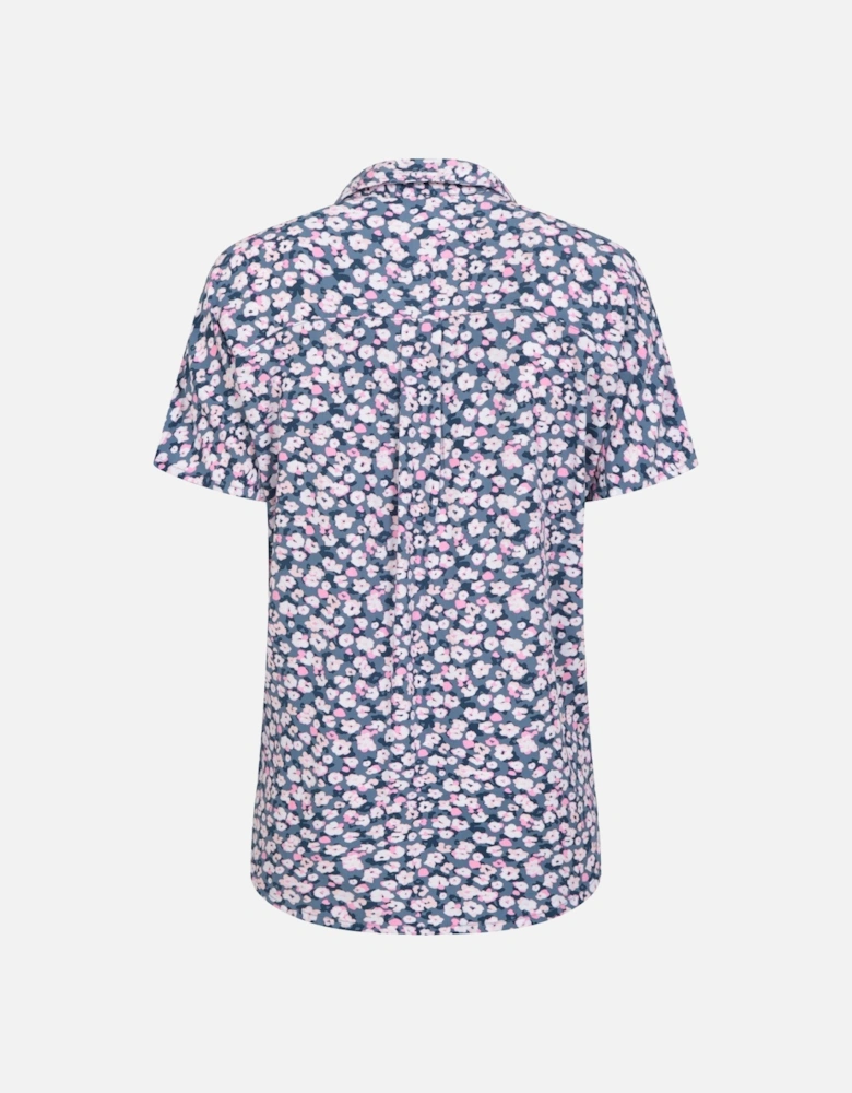 Womens/Ladies Valleta Floral Short-Sleeved Shirt