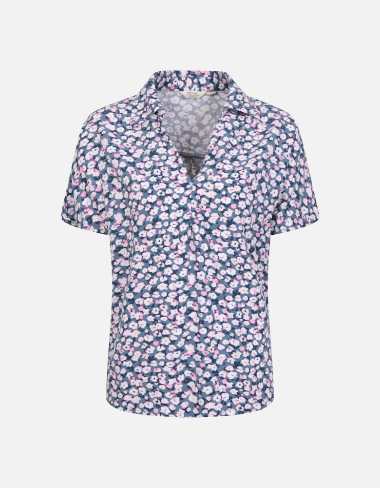 Womens/Ladies Valleta Floral Short-Sleeved Shirt