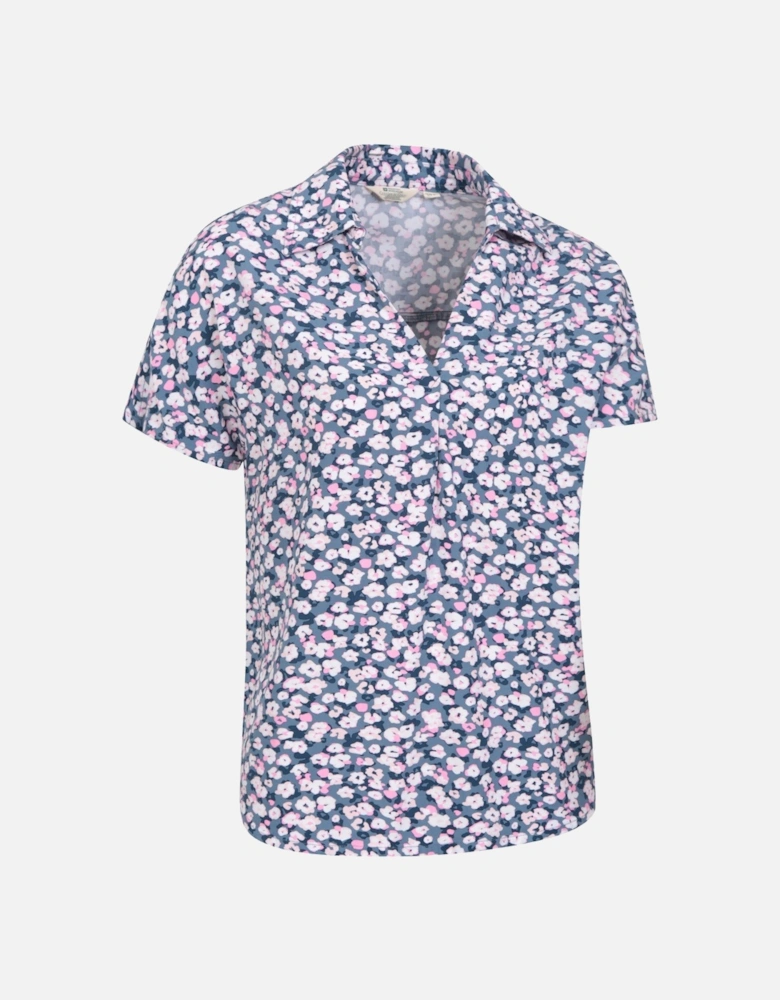 Womens/Ladies Valleta Floral Short-Sleeved Shirt