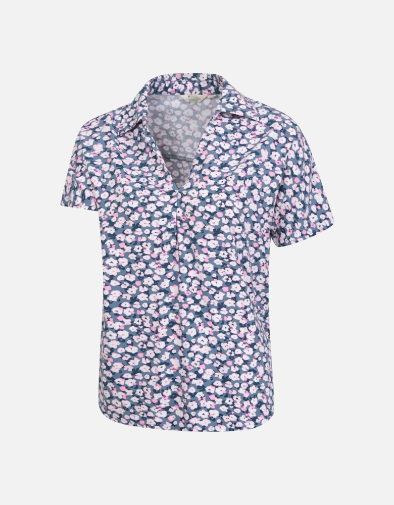 Womens/Ladies Valleta Floral Short-Sleeved Shirt