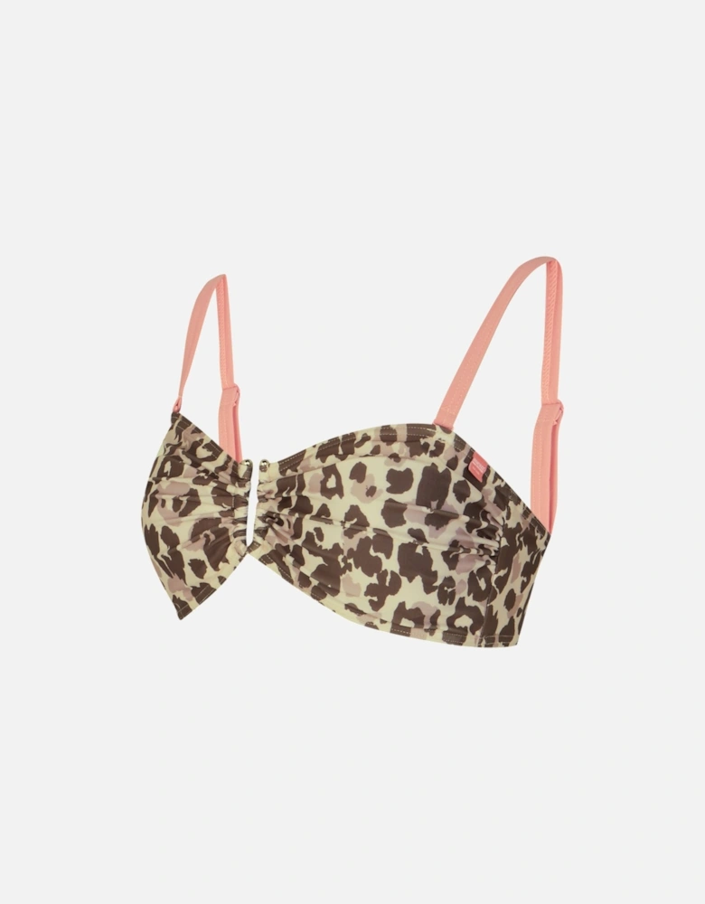 Womens/Ladies Aceana III Leopard Print Bikini Top