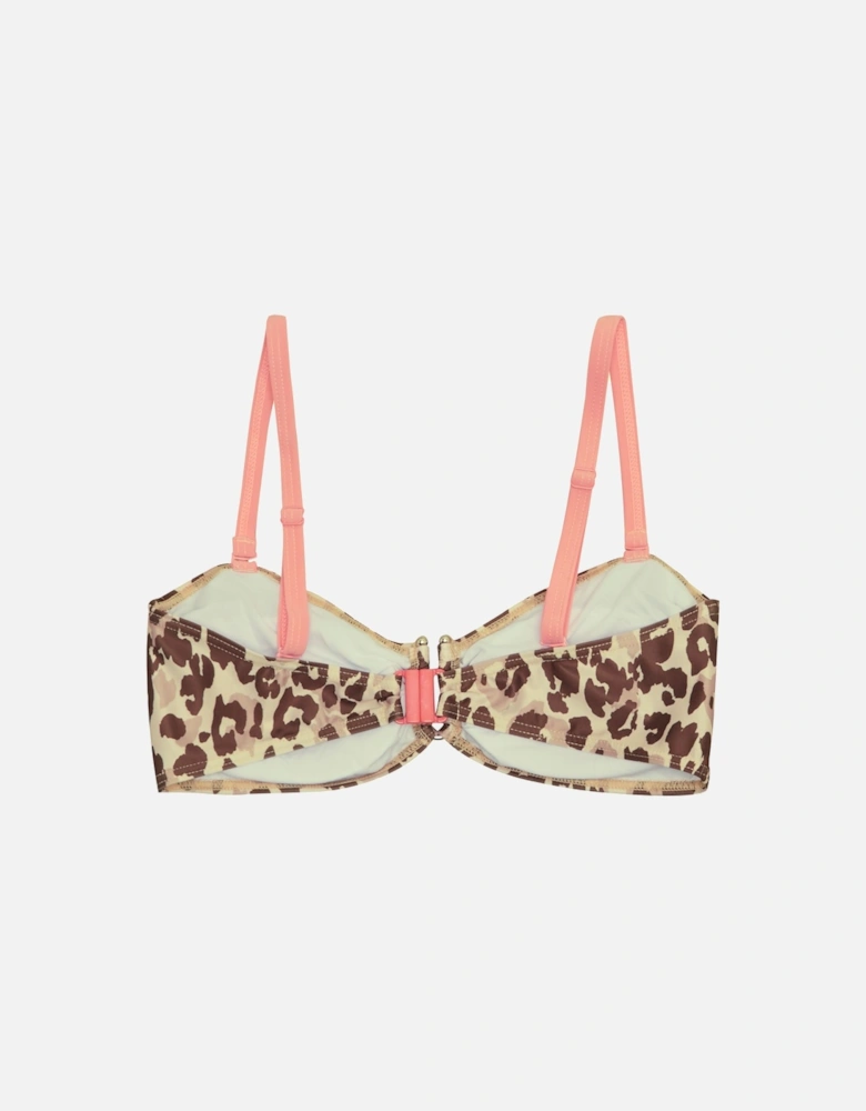 Womens/Ladies Aceana III Leopard Print Bikini Top