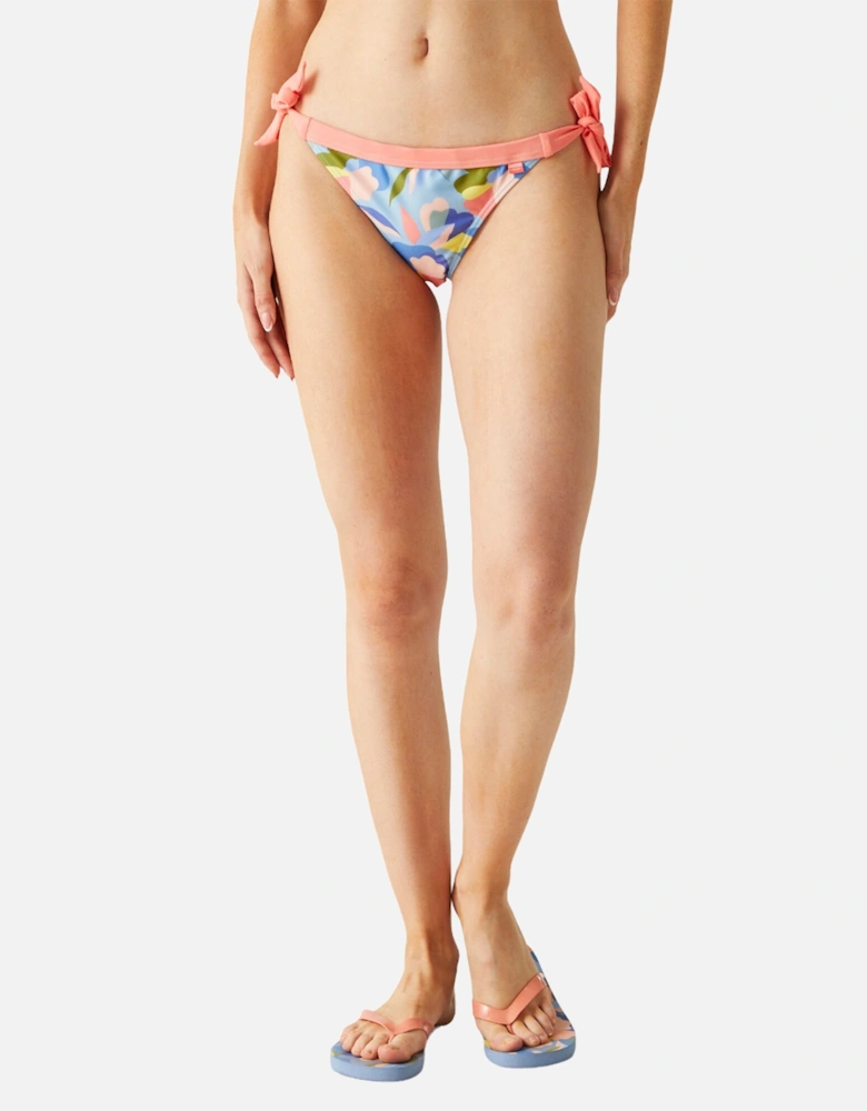 Womens/Ladies Flavia Abstract Floral String Bikini Bottoms