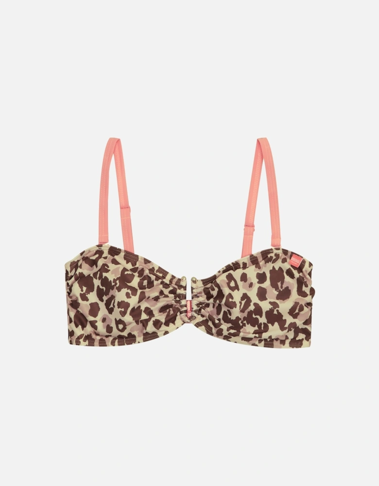 Womens/Ladies Aceana III Leopard Print Bikini Top