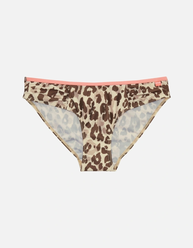 Womens/Ladies Leopard Print Bikini Bottoms