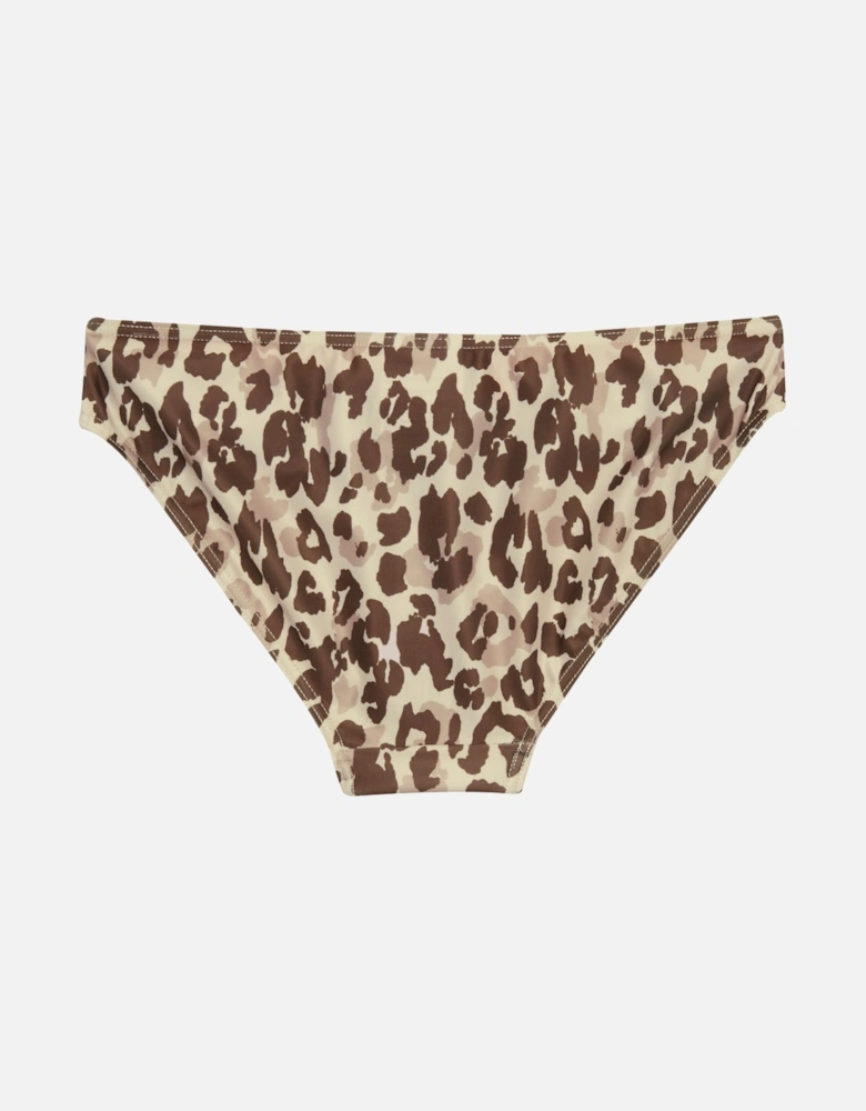 Womens/Ladies Leopard Print Bikini Bottoms