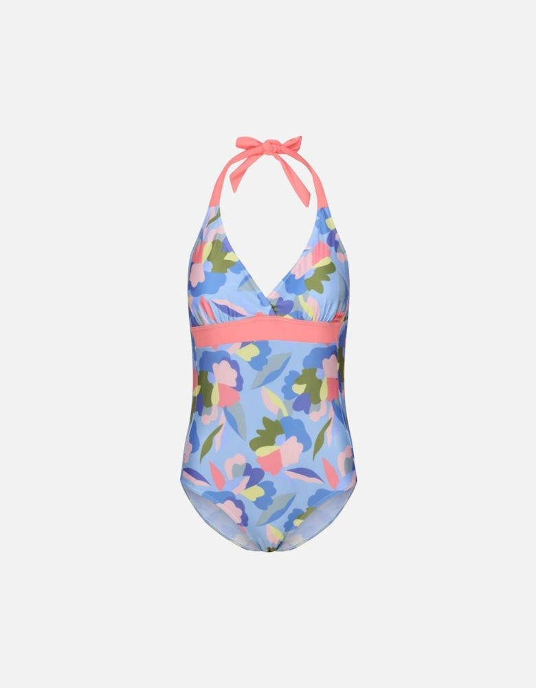 Womens/Ladies Flavia II Abstract Floral One Piece Swimsuit