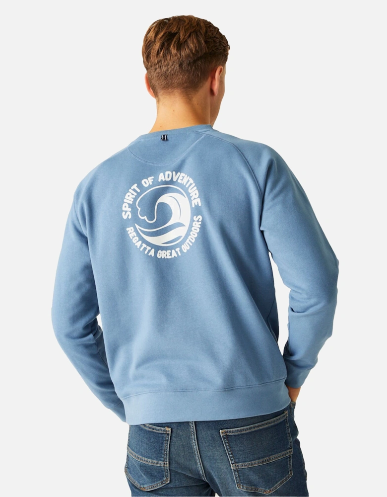 Mens Nithsdale Wave Crew Neck Sweatshirt