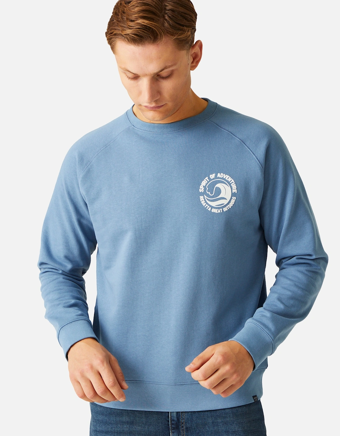 Mens Nithsdale Wave Crew Neck Sweatshirt