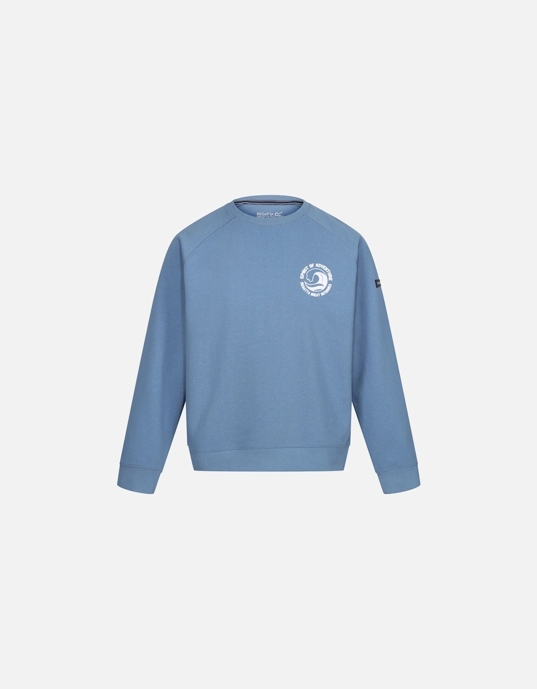 Mens Nithsdale Wave Crew Neck Sweatshirt, 6 of 5