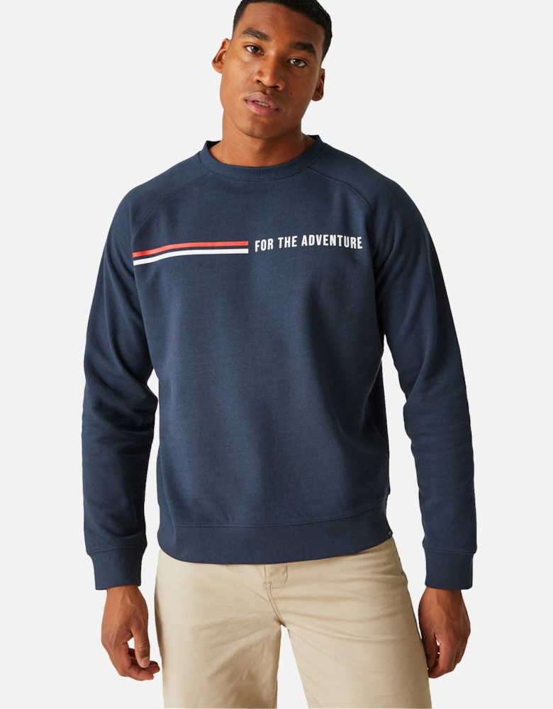Mens Nithsdale Stripe Crew Neck Sweatshirt