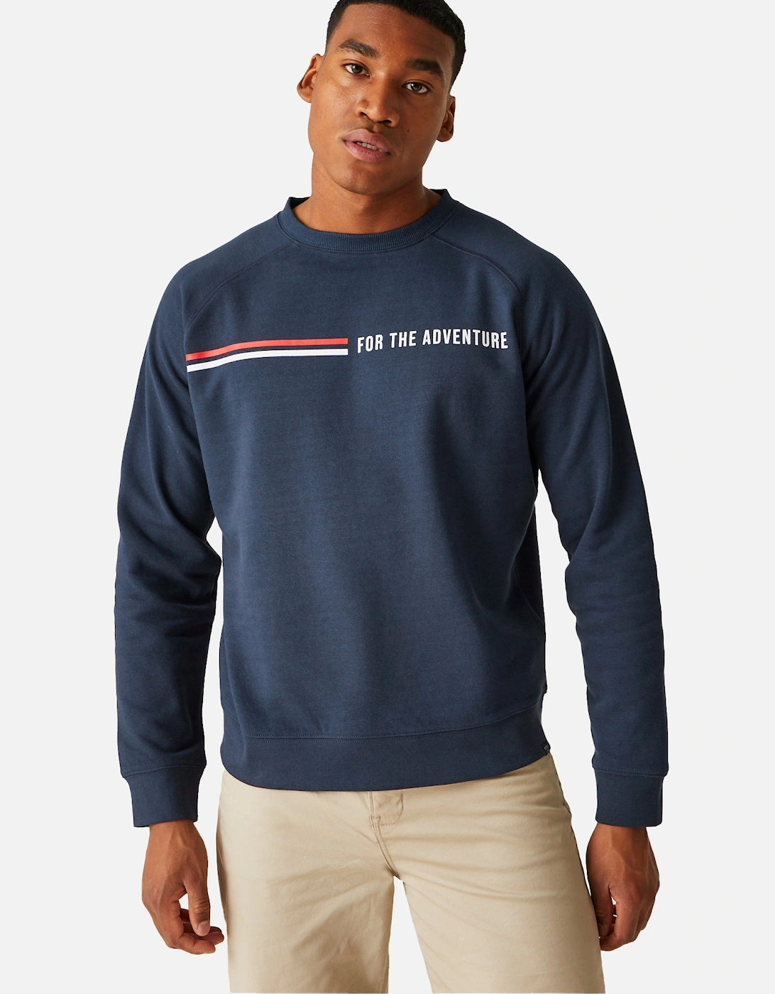 Mens Nithsdale Stripe Crew Neck Sweatshirt