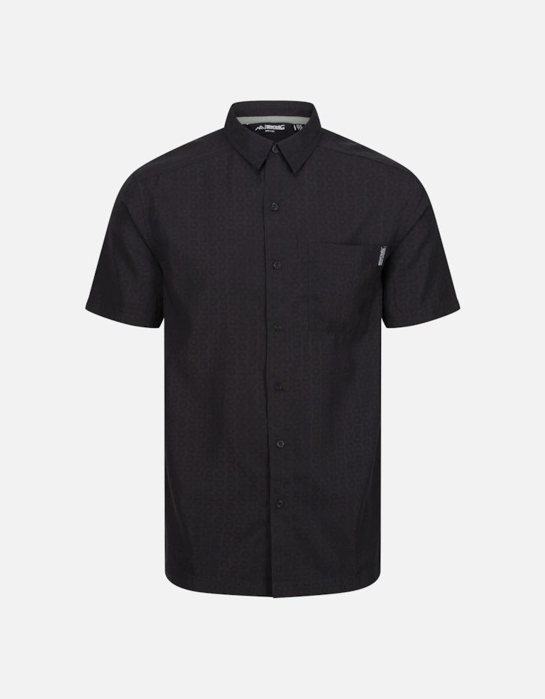 Mens Mindano VIII Patterned Short-Sleeved Shirt