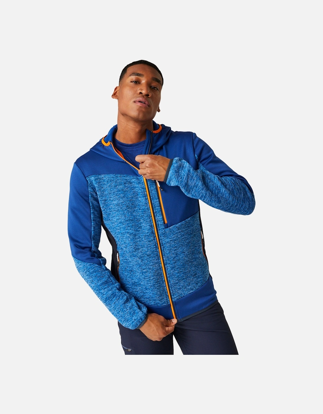 Mens Cadford VI Marl Hooded Fleece Jacket