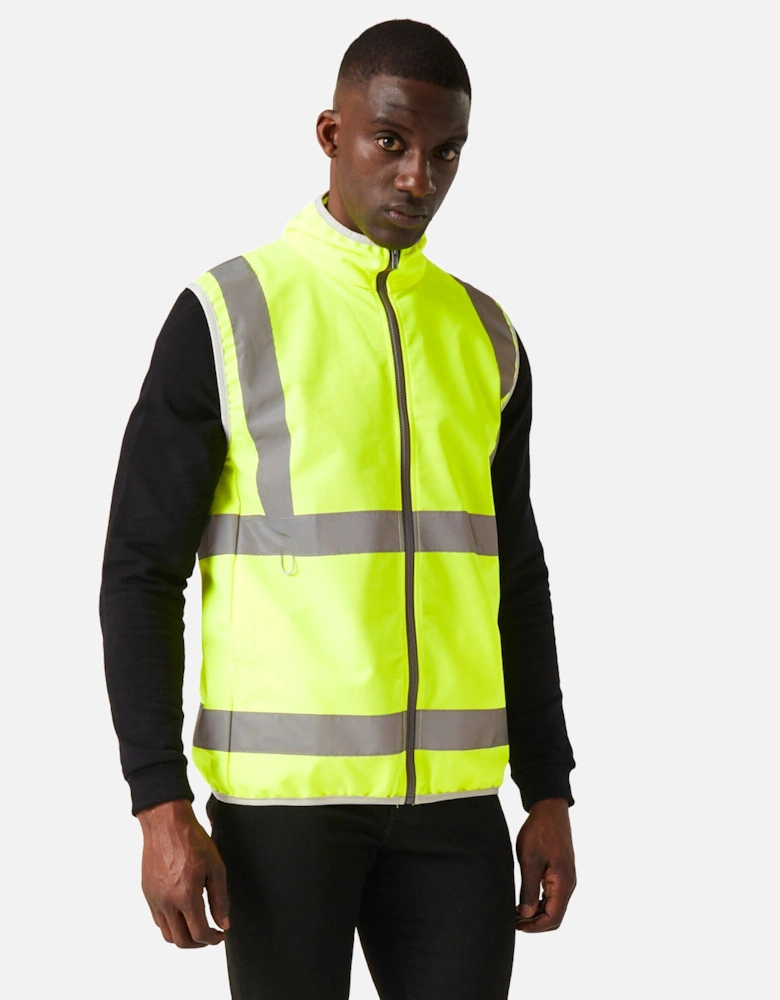 Mens Pro Full Zip Hi-Vis Vest