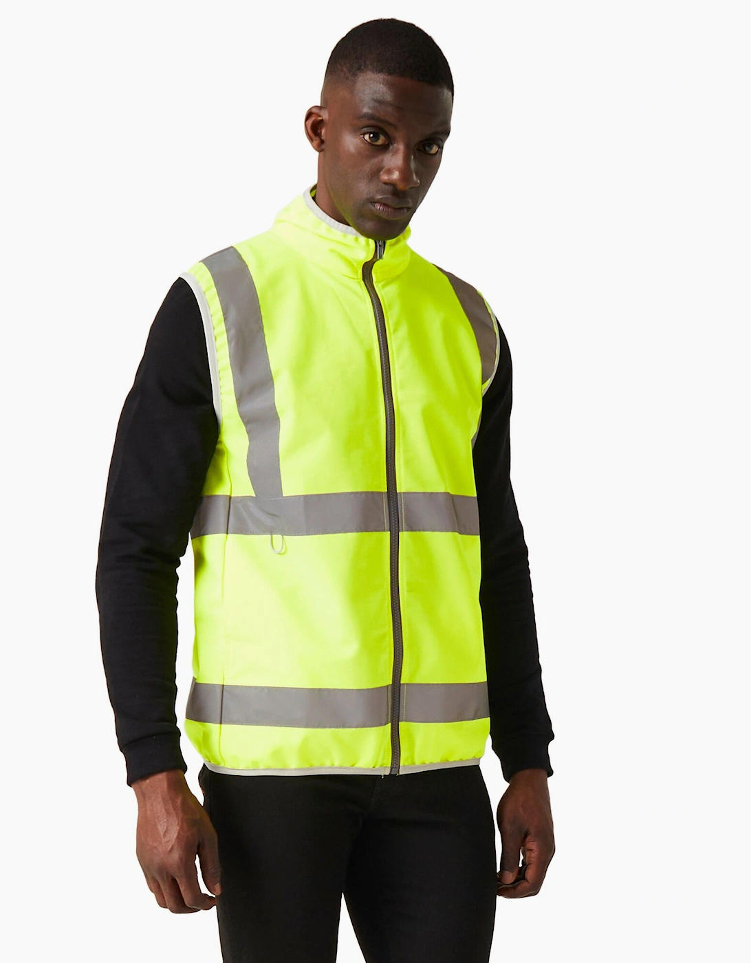 Regatta Men's Yellow Professional Full Zip Hi-Vis Vest - Size Xxl
