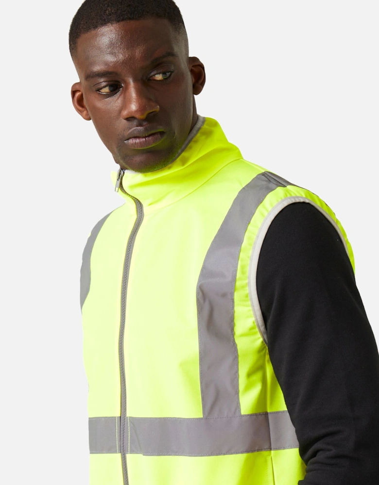 Mens Pro Full Zip Hi-Vis Vest