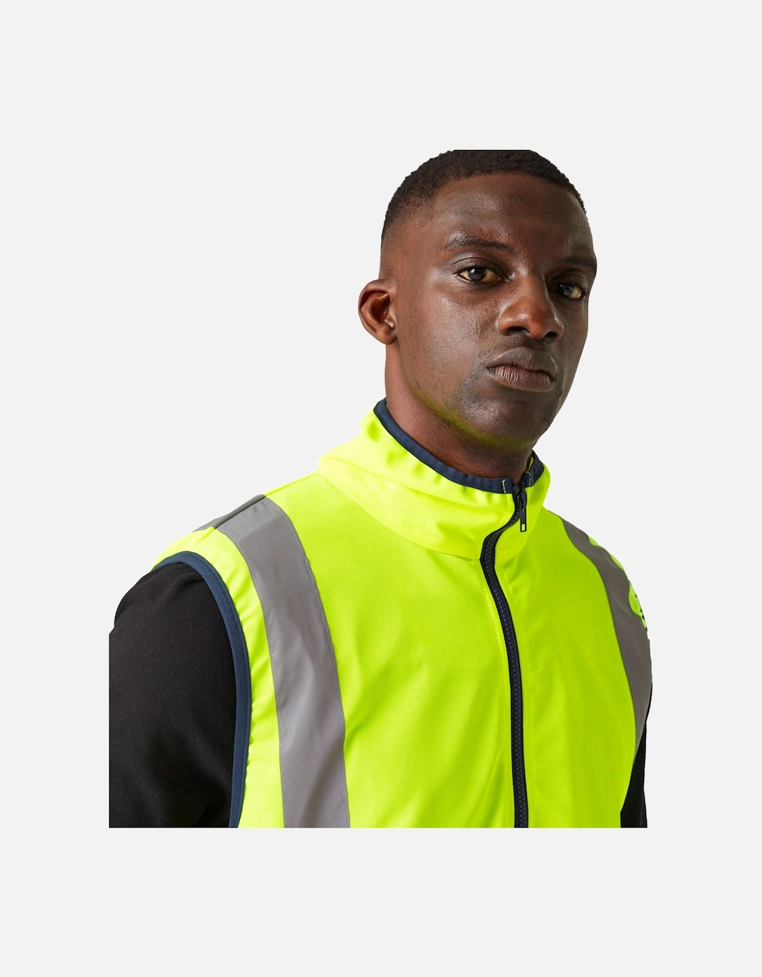 Mens Pro Full Zip Hi-Vis Vest