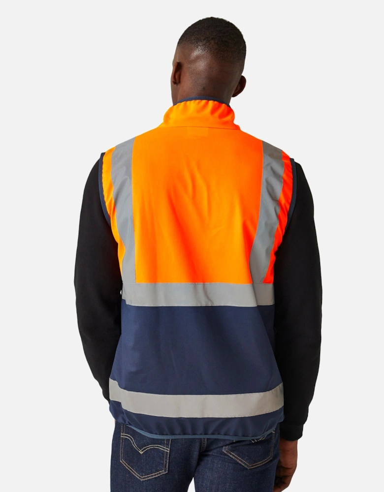 Mens Pro Full Zip Hi-Vis Vest