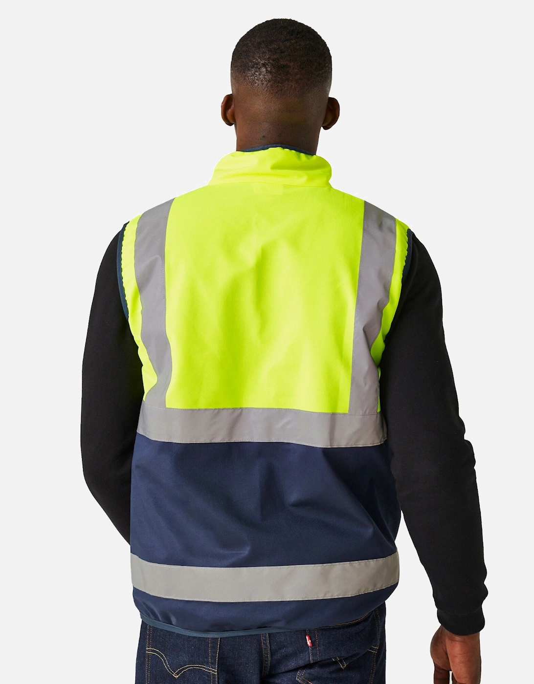 Mens Pro Full Zip Hi-Vis Vest