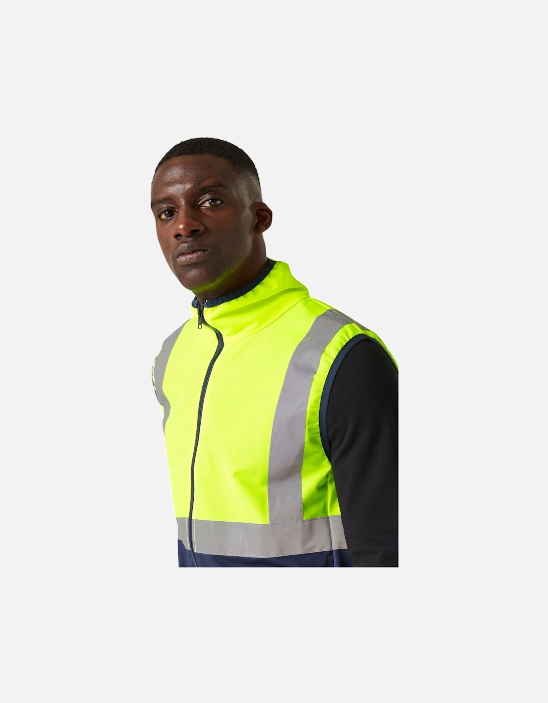 Mens Pro Full Zip Hi-Vis Vest