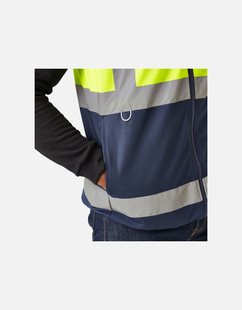 Mens Pro Full Zip Hi-Vis Vest