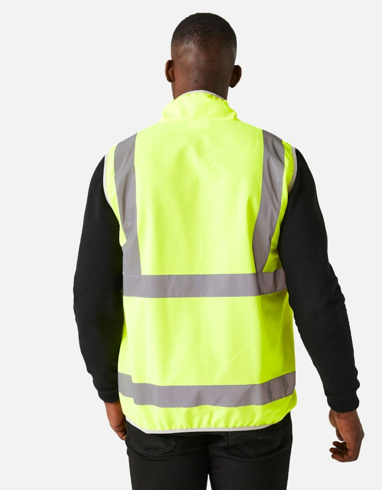 Mens Pro Full Zip Hi-Vis Vest