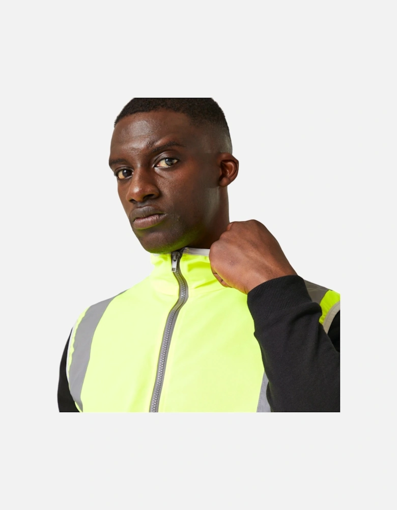 Mens Pro Full Zip Hi-Vis Vest