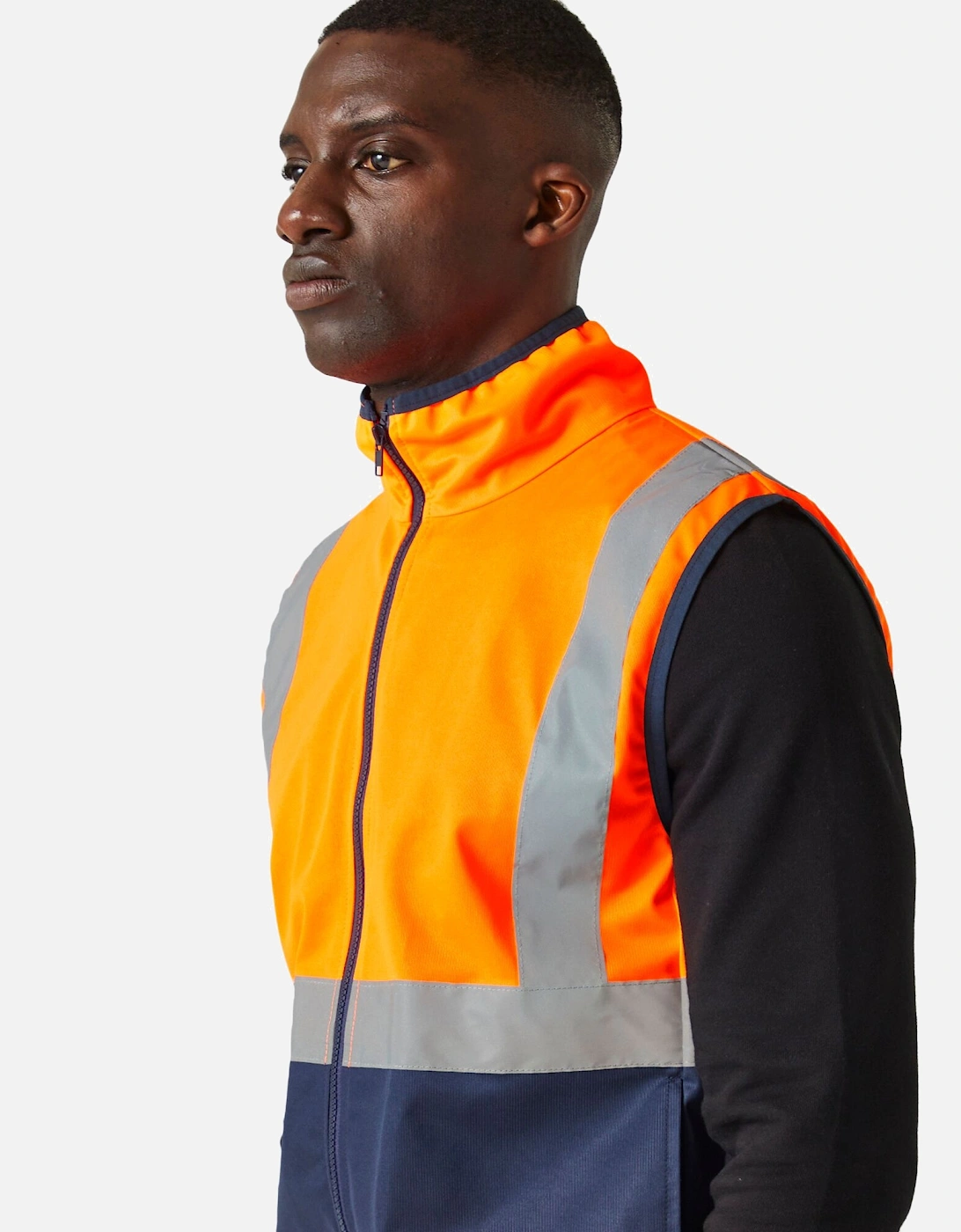 Mens Pro Full Zip Hi-Vis Vest