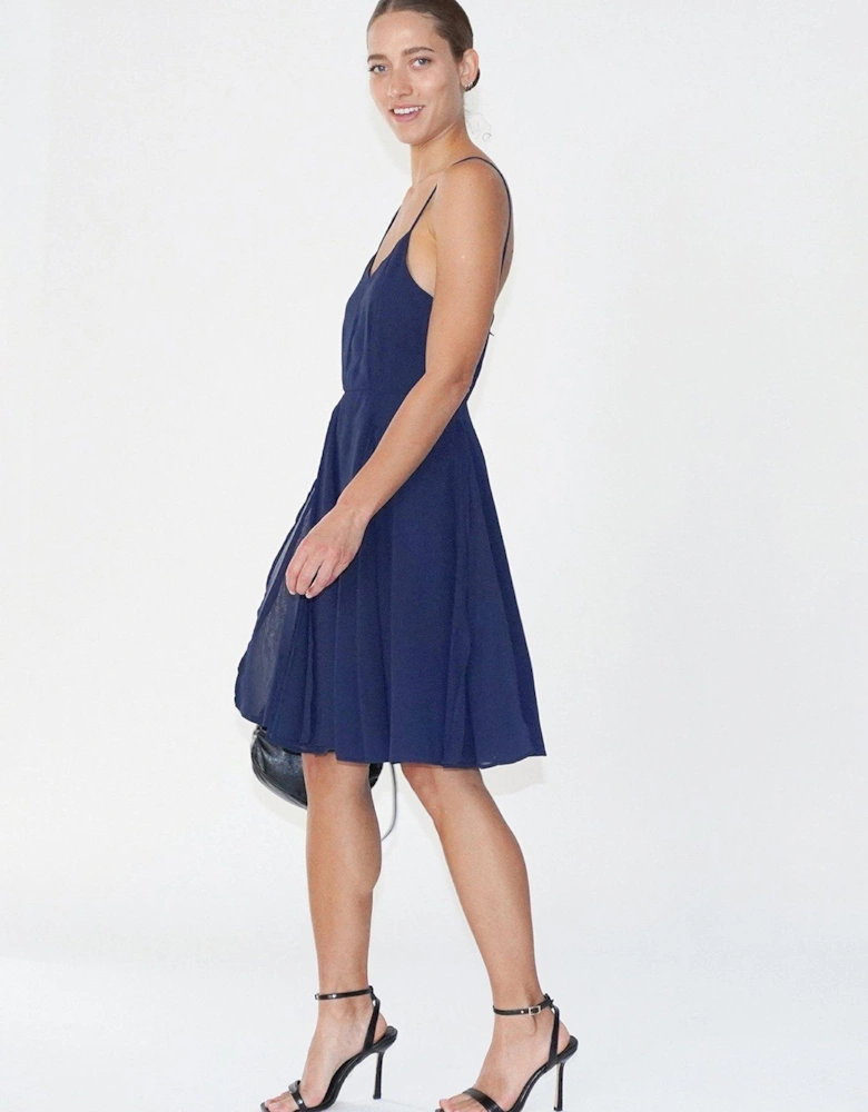 Jewell Mini Spaghetti Strap Dress - Navy