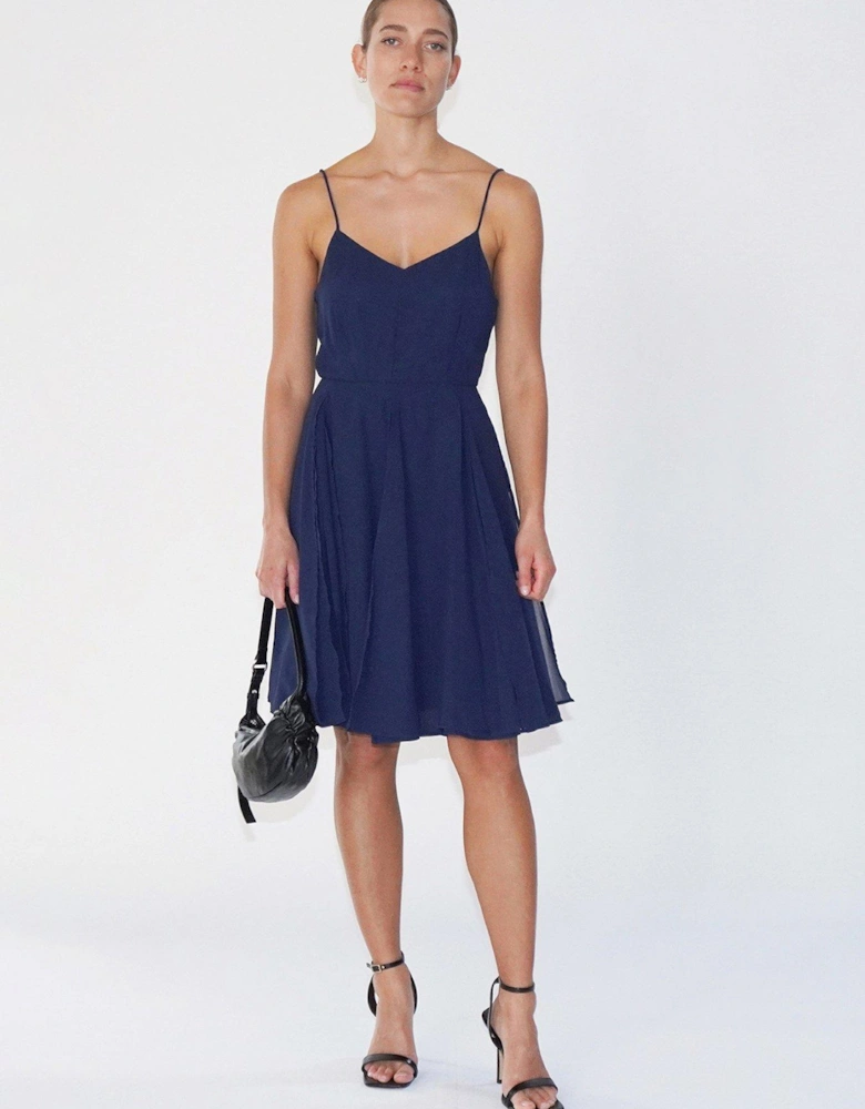 Jewell Mini Spaghetti Strap Dress - Navy