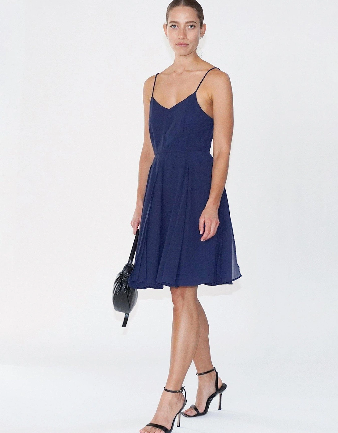 Jewell Mini Spaghetti Strap Dress - Navy