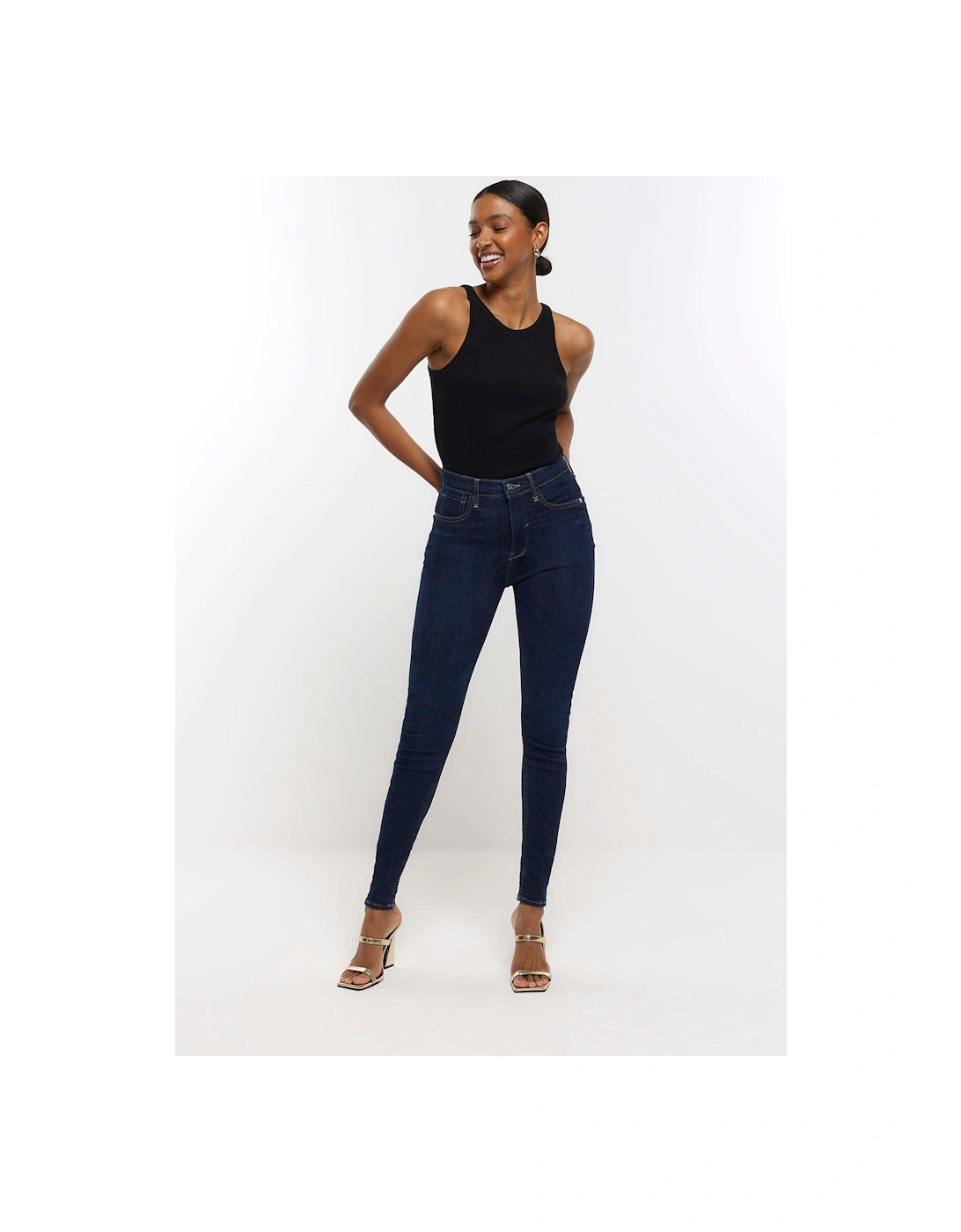 Skinny Sculpt Jean - Dark Blue