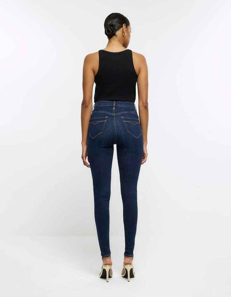 Skinny Sculpt Jean - Dark Blue