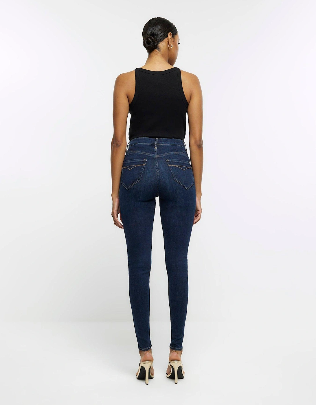 Skinny Sculpt Jean - Dark Blue