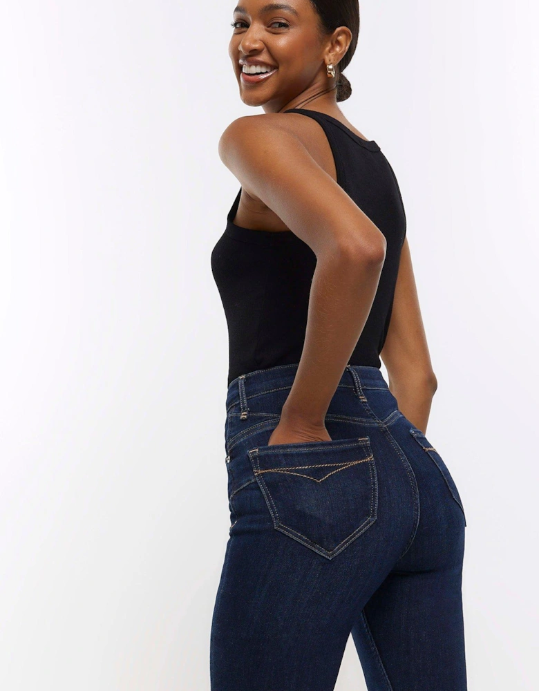 Skinny Sculpt Jean - Dark Blue