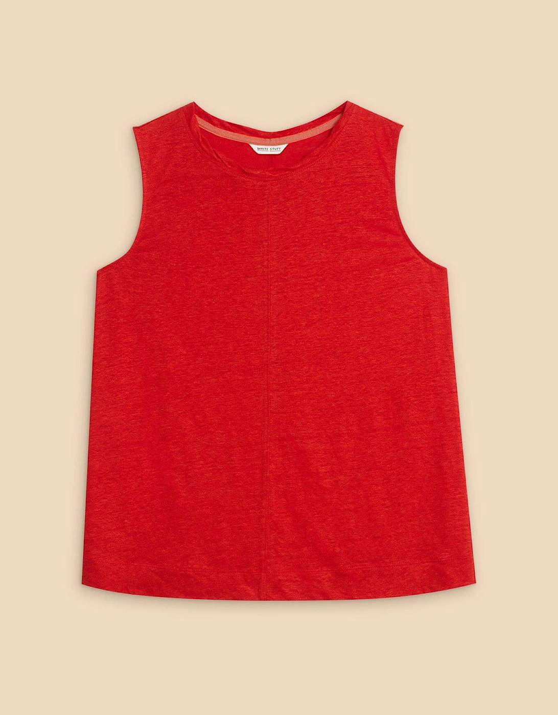 Rylee Linen Vest - Red