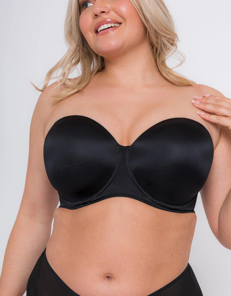 Smoothie Strapless Moulded Bra - Black